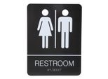 Segno Del Bagno In Braille, Segno Del Bagno In Braille, Segnaletica Del Bagno In Braille, Segno Del Bagno Unisex In Braille, Segno Della Porta Della Toilette In Braille, Segno Del Bagno In Braille Per L'azienda, Segno Del Bagno Unisex