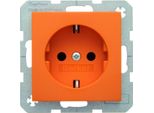 Berker 47438914 Presa Schuko Arancione, Lucida Berkers.1/B.3/B.7