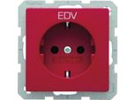 Berker 47436022 Presa Schuko Con Impronta Rossa Insieme A Berker Q.1/Q.3