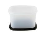 Tupperware Eidgenosse 1,9 L Nero Quadrato Compatto Contenitore Di Stoccaggio Modulare + Panno Lavastoviglie