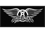 Aerosmith - Logo - Toppa - Poliestere RO3500 (Taglia Unica) (Nero/Bianco)