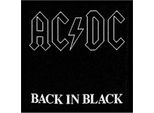 Ac/Dc - Toppa "Back In Black"" - Poliestere RO7823 (Taglia Unica) (Nero/Bianco)"