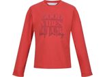 Regatta - Maglietta A Maniche Lunghe Per Bambini "Wenbie Iii Good Vibes Club"" RG8793 (146-152) (Mineral Red)"