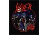 Slayer - Misura Standard - Toppa "Live Undead"" - Poliestere RO5545 (100 Mm X 100 Mm) (Nero/Rosso/Blu)"