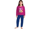 Pigiama Paw Patrol Per Bambine - Set Pigiama Per Bambini A Manica Lunga Con Pantaloni Rosa/Blu 98-104