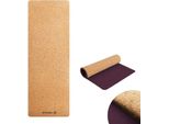 Spokey Savasana Tappetino Yoga In Sughero, 180 X 60 X 0,4 Cm, Marrone