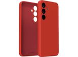 Custodia Protettiva In Silicone Mercury Samsung S23 Fe S711 Rosso/Rosso