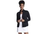 Skechers The Hoodless Hoodie Gowalk Shine Jacket JA78-BLK, Felpa, Donna, Schwarz