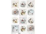 Carta Di Riso Per Decoupage A3 ITD-1104L Uccelli