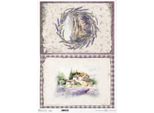 Carta Di Riso Per Decoupage A3 ITD-1075L Lavanda, Paesaggio