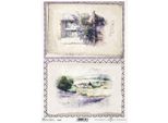 Itd Carta Di Riso Decoupage Tecnica Artigianale Tovagliolo Di Carta-R2237 Lavanda, Paesaggio