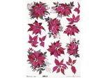 Itd Carta Di Riso Carta Da Decoupage A3 Stella Di Natale 0973L