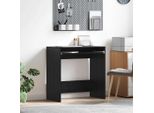 Maison Exclusive - Scrivania Effetto Rovere Nero 77,5 X 43 X 79 Cm