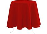 Tovaglia Antimacchia Nelson Round 180 Cm Red Modern