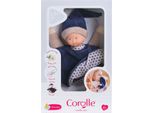 Corolle Tidoudou - Knuffeldoek Marineblauw, 17 Cm