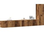 Maison Exclusive - Set Mobile Tv 3 Pz Montato A Parete Legno Antico In Truciolato