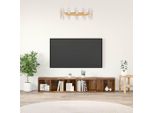 Maison Exclusive - Set Mobile Tv 2 Pezzi Legno Antico 37 X 35 X 107 Cm Materiale Ligneo