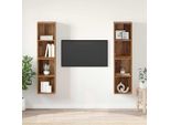 Maison Exclusive - Set Di Mobili Tv 4 Pezzi Legno Antico 37 X 37 X 72 Cm Materiale Ligneo