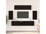 Maison Exclusive - Set Di Mobili Tv 6 Pezzi In Legno Sintetico Effetto Rovere Nero