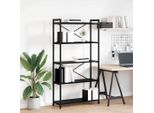 Maison Exclusive - Libreria Effetto Rovere Nero 80 X 30 X 155 Cm Materiale Ligneo