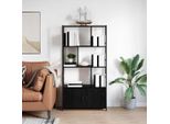 Maison Exclusive - Libreria Effetto Rovere Nero 80 X 30 X 155,5 Cm
