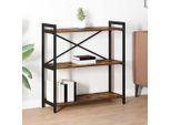 Maison Exclusive - Libreria In Rovere Affumicato 80 X 30 X 85 Cm Materiale Ligneo