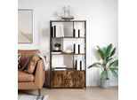 Maison Exclusive - Libreria In Rovere Affumicato 80 X 30 X 155,5 Cm Materiale Ligneo