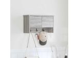 Maison Exclusive - Comodino A Muro Con Ante Sonoma Grigio 50 X 20 X 30 Cm