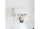 Maison Exclusive - Comodino Da Parete Bianco 50 X 20 X 30 Cm Materiale Ligneo