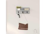 Maison Exclusive - Comodino Da Parete In Cemento Grigio 40 X 10,5 X 18 Cm
