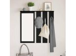 Maison Exclusive - Appendiabiti Da Parete Con Ripiano Effetto Rovere Nero