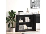 Maison Exclusive - Libreria Effetto Rovere Nero 80 X 24 X 76 Cm Materiale Ligneo