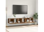 Maison Exclusive - Set Mobile Tv 3 Pezzi Marrone 60 X 30 X 30 Cm Materiale Ligneo