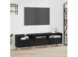 Maison Exclusive - Mobile Tv Effetto Rovere Nero 150 X 30 X 45 Cm Materiale Ligneo