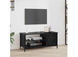 Maison Exclusive - Mobile Tv Effetto Rovere Nero 100 X 40 X 45 Cm Materiale Ligneo
