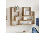 Maison Exclusive - Cubo Da Parete In Rovere Artigianale 96 X 12 X 64 Cm Materiale Ligneo