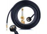 Rosfix Tubo Flessibile Per La Pulizia Degli Scarichi 10 M – M22X1,5, Ugello Spruzzatore In Ottone, 200 Bar, 60 °C