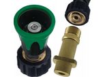 Rosfix Set Mini Lance 25° M22 + Adattatore A Baionetta – Ricambio Per Idropulitrici KäRcher K2 – K7, Hd, Hds | 250 Bar, Ottone, Acciaio Inossidabile