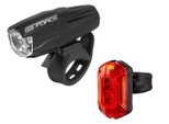 Set Di Luci Force Varid Usb Anteriore 500 Lm E Posteriore 25 Lm Nero 454076