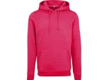Build Your Brand Felpa Con Cappuccio Pesante Da Uomo RW5681 (M) (Rosa Ibisco)