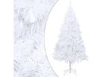 The Living Store Albero Di Natale Artificiale Con Rami Spessi Bianco 120 Cm Pvc