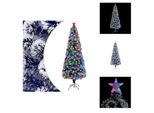 Vidaxl Albero Di Natale Artificiale Con Illuminazione 210 Cm In Fibra Di Vetro - Alberi Di Natale