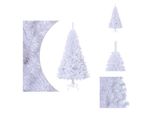 Vidaxl Albero Di Natale Artificiale Con Rami Spessi Bianco 150 Cm Pvc - Alberi Di Natale