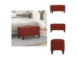Vidaxl Panca Rosso Vino 70X35X41 Cm In Pelle Finta - Panche