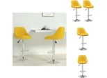 Vidaxl Sgabello Da Bar 2 Pezzi In Velluto Giallo Senape - Sgabello Da Bar