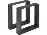 Set Di 2 Panche 'Makers' 40 X 43 Cm Acciaio Nero