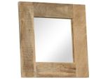 Vidaxl Specchio In Legno Massiccio Di Mango 50 X 50 Cm
