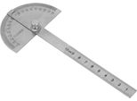 Goniometro In Acciaio Inox A 180 Gradi, Goniometro Rotante, Righello Di Misurazione (N. 1)