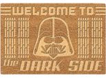 Star Wars - Tappetino Per Porta In Rilievo "Welcome To The Dark Side"", Fibra Di Cocco BS6036 (Taglia Unica) (Marrone)"