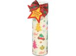 Something Different - Candela Tubolare "Nostalgic Christmas"", Plum Pudding SD10485 (Taglia Unica) (Bianco)"